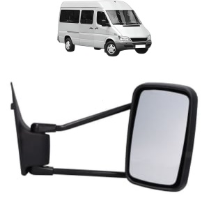 Oglinda Dreapta MERCEDES-BENZ SPRINTER 3-t Bus (B903) din 1995 - 2006, Auto, Reglaj manual, Completa - Img 2