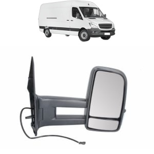 Oglinda Dreapta MERCEDES-BENZ SPRINTER 3-t Van (B906) din 2006 - 2018, Auto, Reglaj manual, Completa - Img 2