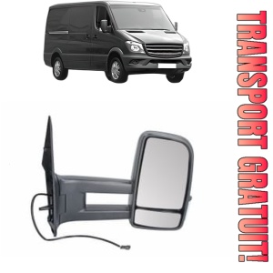 Oglinda Dreapta MERCEDES-BENZ SPRINTER 4,6-t Van (B906) din 2006 - 2018, Auto, Reglaj manual, Completa