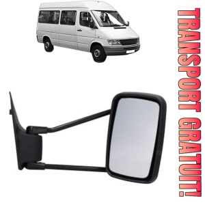 Oglinda Dreapta MERCEDES-BENZ SPRINTER 4-t Bus (B904) din 1996 - 2006, Auto, Reglaj manual, Completa