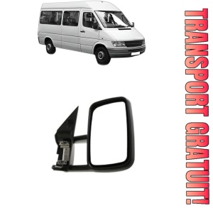 Oglinda Dreapta MERCEDES-BENZ SPRINTER 4-t Bus (B904) din 1996 - 2006, Auto, Reglaj manual, Completa