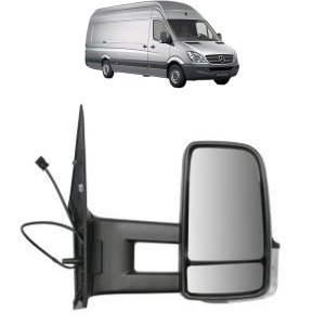 Oglinda Dreapta MERCEDES-BENZ SPRINTER 5-t Van (B906) din 2006 - 2018, Auto, Reglaj manual, Completa - Img 2