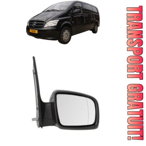 Oglinda Dreapta MERCEDES-BENZ VITO / MIXTO Van (W639) din 2003 - 2014, Auto, Reglaj manual, Completa