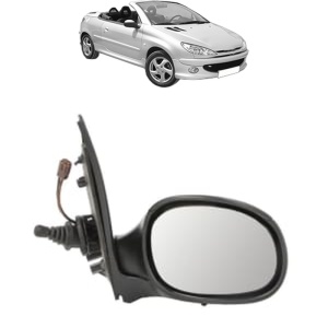 Oglinda Dreapta PEUGEOT 206 CC (2D) din 2000 - 2007, Auto, Reglaj mecanic, Completa - Img 2