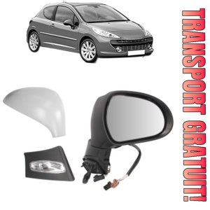Oglinda Dreapta PEUGEOT 207 din 2006 - 2015, Auto, Reglaj electric, Completa