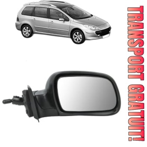 Oglinda Dreapta PEUGEOT 307 SW (3H) din 2002 - 2009, Auto, Reglaj mecanic, Completa