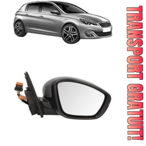 Oglinda Dreapta PEUGEOT 308 II (LB_, LP_, LW_, LH_, L3_) din 2013 - 2021, Auto, Reglaj electric, Completa