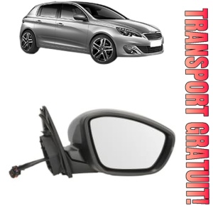 Oglinda Dreapta PEUGEOT 308 II (LB_, LP_, LW_, LH_, L3_) din 2013 - 2021, Auto, Reglaj electric, Completa