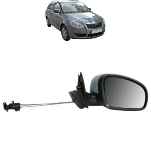 Oglinda Dreapta SKODA FABIA II Combi (545) din 2007 - 2014, Auto, Reglaj mecanic, Completa - Img 2