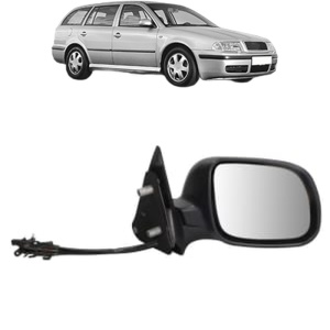 Oglinda Dreapta SKODA OCTAVIA I Combi (1U5) din 1998 - 2010, Auto, Reglaj mecanic, Completa - Img 2