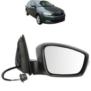 Oglinda Dreapta SKODA RAPID (NH3, NK3, NK6) din 2012 - 2022, Auto, Reglaj electric, Completa - Img 2
