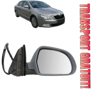 Oglinda Dreapta SKODA SUPERB II (3T4) din 2008 - 2015, Auto, Reglaj electric, Completa