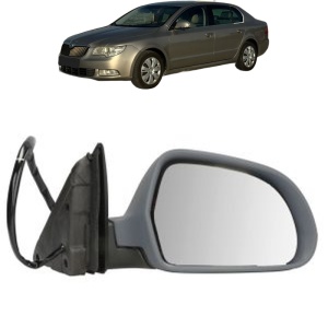 Oglinda Dreapta SKODA SUPERB II Estate (3T5) din 2009 - 2015, Auto, Reglaj electric, Completa - Img 2