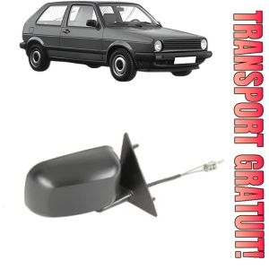Oglinda Dreapta Volkswagen GOLF II (19E, 1G1) din 1983 - 1992, Auto, Reglaj mecanic, Completa