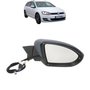 Oglinda Dreapta Volkswagen GOLF VII Variant (BA5, BV5) din 2013 - 2021, Auto, Reglaj electric, Completa - Img 2