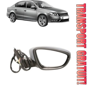 Oglinda Dreapta Volkswagen PASSAT B7 (362) din 2010 - 2014, Auto, Reglaj electric, Completa