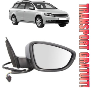 Oglinda Dreapta Volkswagen PASSAT B7 Variant (365) din 2010 - 2015, Auto, Reglaj electric, Completa