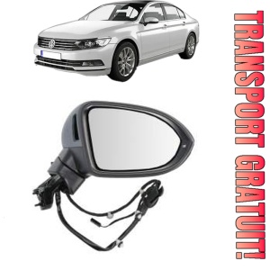 Oglinda Dreapta Volkswagen PASSAT B8 (3G2, CB2) din 2014 - 2024, Auto, Reglaj electric, Completa