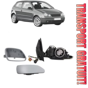 Oglinda Dreapta Volkswagen POLO IV (9N_, 9A_) din 2001 - 2009, Auto, Reglaj mecanic, Completa