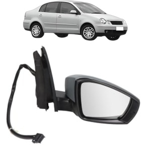 Oglinda Dreapta Volkswagen POLO IV Saloon (9A4, 9A2, 9N2, 9A6) din 2002 - 2012, Auto, Reglaj electric, Completa - Img 2