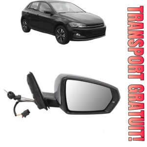 Oglinda Dreapta Volkswagen POLO VI (AW1, BZ1, AE1) din 2017 - 2021, Auto, Reglaj mecanic, Completa