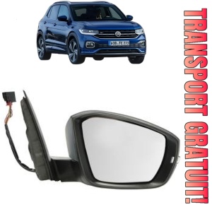 Oglinda Dreapta Volkswagen T-CROSS (C11, D31) din 2018 - 2020, Auto, Reglaj electric, Completa