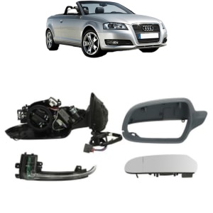 Oglinda Stanga AUDI A3 Convertible (8P7) din 2008 - 2013, Auto, Reglaj electric, Completa - Img 2