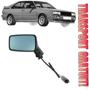 Oglinda Stanga AUDI QUATTRO (85) din 1980 - 1991, Auto, Reglaj mecanic, Completa