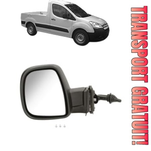 Oglinda Stanga CITROEN BERLINGO Platform/Chassis (B9) din 2008 - 2021, Auto, Reglaj mecanic, Completa