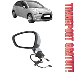 Oglinda Stanga CITROEN C3 II (SC_) din 2009 - 2016, Auto, Reglaj electric, Completa
