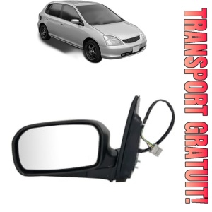 Oglinda Stanga HONDA CIVIC VII Hatchback (EU, EP, EV) din 2000 - 2005, Auto, Reglaj electric, Completa