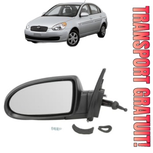 Oglinda Stanga HYUNDAI ACCENT III Saloon (MC) din 2005 - 2010, Auto, Reglaj mecanic, Completa
