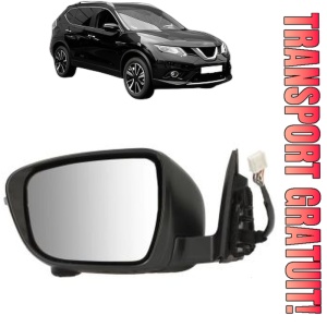 Oglinda Stanga NISSAN X-TRAIL III (T32_, T32R, T32RR) din 2014 - 2021, Auto, Reglaj electric, Completa