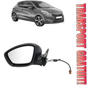 Oglinda Stanga PEUGEOT 208 I (CA_, CC_) din 2012 - 2019, Auto, Reglaj mecanic, Completa