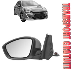 Oglinda Stanga PEUGEOT 208 II (UB_, UP_, UW_, UJ_) din 2019 - 2025, Auto, Reglaj electric, Completa