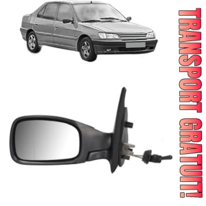 Oglinda Stanga PEUGEOT 306 (7B, N3, N5) din 1994 - 2001, Auto, Reglaj mecanic, Completa