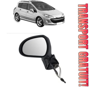 Oglinda Stanga PEUGEOT 308 SW I (4E_, 4H_) din 2007 - 2014, Auto, Reglaj mecanic, Completa