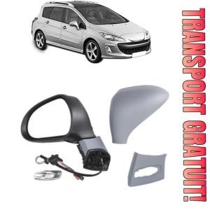 Oglinda Stanga PEUGEOT 308 SW I (4E_, 4H_) din 2007 - 2014, Auto, Reglaj electric, Completa