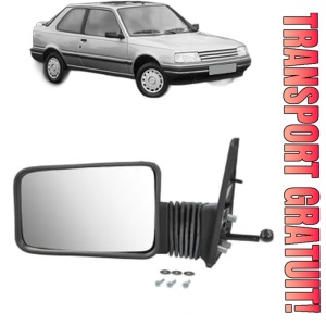 Oglinda Stanga PEUGEOT 309 I (10C, 10A) din 1985 - 1989, Auto, Reglaj mecanic, Completa