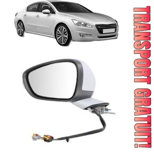 Oglinda Stanga PEUGEOT 508 I (8D_) din 2010 - 2018, Auto, Reglaj manual, Completa