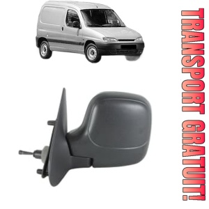 Oglinda Stanga PEUGEOT PARTNER Box Body/MPV (5_, G_) din 1996 - 2015, Auto, Reglaj mecanic, Completa
