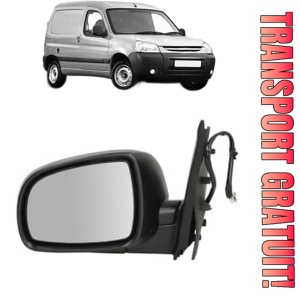 Oglinda Stanga PEUGEOT PARTNER Box Body/MPV din 2008 - 2016, Auto, Reglaj electric, Completa