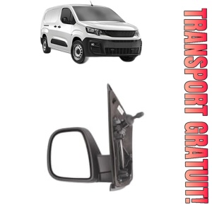 Oglinda Stanga PEUGEOT PARTNER Box Body/MPV (K9) din 2018 - 2023, Auto, Reglaj mecanic, Completa