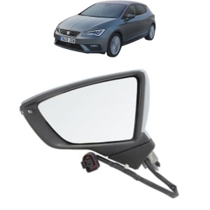 Oglinda Stanga SEAT LEON Hatchback Van (5F1) din 2015 - 2020, Auto, Reglaj electric, Completa - Img 2