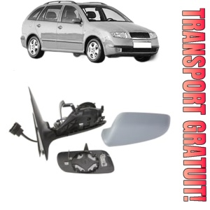 Oglinda Stanga SKODA FABIA I Combi (6Y5) din 2000 - 2007, Auto, Reglaj electric, Completa