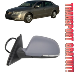 Oglinda Stanga SKODA SUPERB II Estate (3T5) din 2009 - 2015, Auto, Reglaj electric, Completa