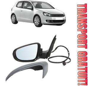 Oglinda Stanga Volkswagen GOLF VI (5K1) din 2008 - 2013, Auto, Reglaj electric, Completa