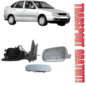 Oglinda Stanga Volkswagen POLO III CLASSIC (6V2) din 1995 - 2002, Auto, Reglaj mecanic, Completa