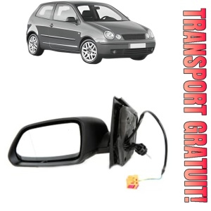 Oglinda Stanga Volkswagen POLO IV (9N_, 9A_) din 2001 - 2009, Auto, Reglaj mecanic, Completa