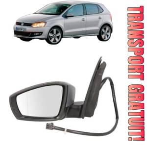 Oglinda Stanga Volkswagen POLO V Hatchback Van (6R1, 6C1) din 2009 - 2014, Auto, Reglaj electric, Completa